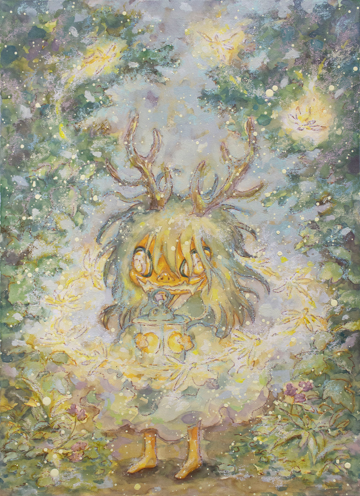 鎮守の森で