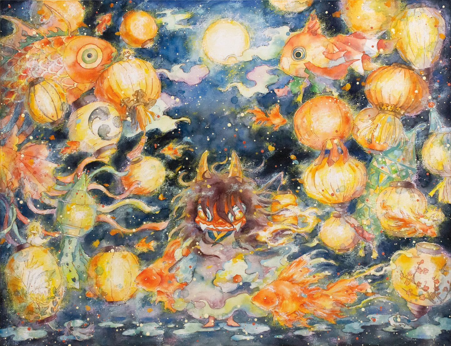 灯と夜の狭間に